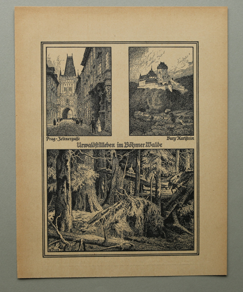 Art Print / Wilhelm Thiele Potsdam / 1920s / Prague / Castle Karlstein
